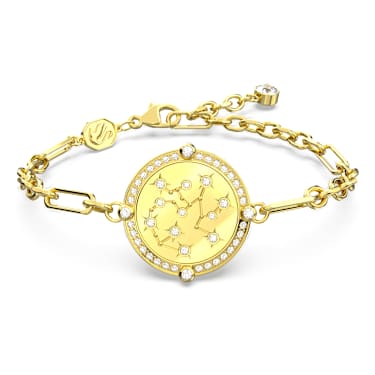 Zodiac 手鏈, 射手座, 金色, 鍍金色色調| Swarovski